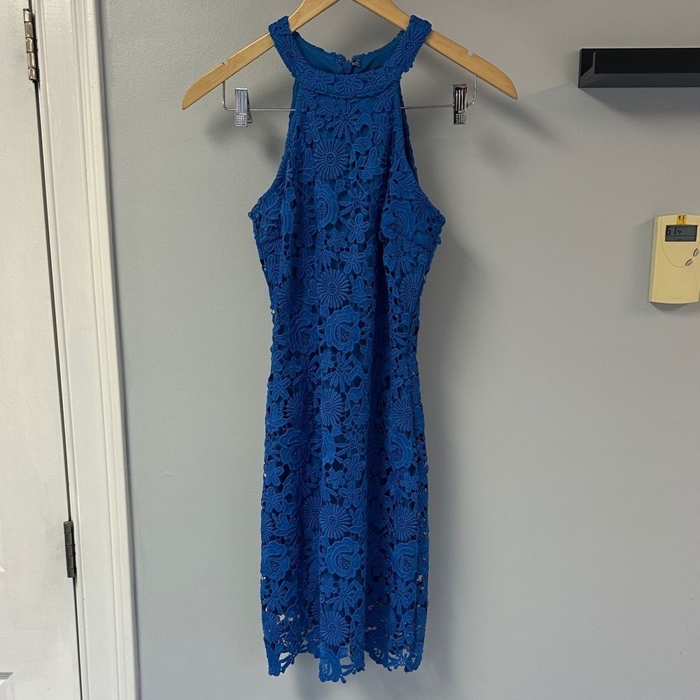Lulus Lace High Neck Dress